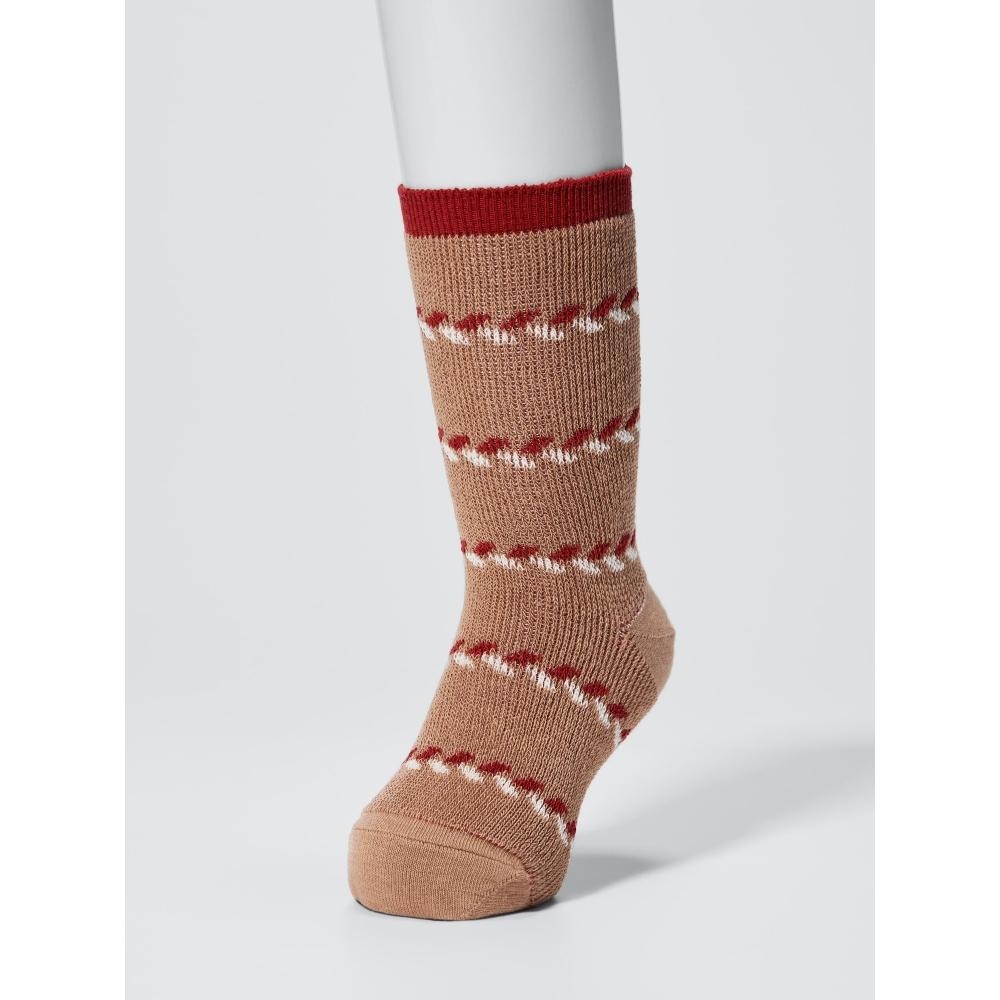 Uniqlo Kids Heattech Socks 2p  Fair Isle 