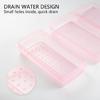 Quick Dry Manicure Equipment Disinfections Box Alcohols Immersions Cleaning Case Portable PP Construction Hygiene Case