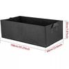 Rectangular Multi-Grid Felt Planter Bag for Vegetables and Flowers