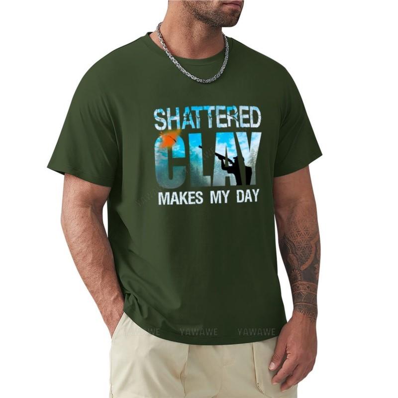 Skeet Trap Tonkugelschießen Zerschossene Tonkugeln Machen Meinen Tag Geschenke T-Shirt tshirt Sommeroberteile Unisex Kleidung