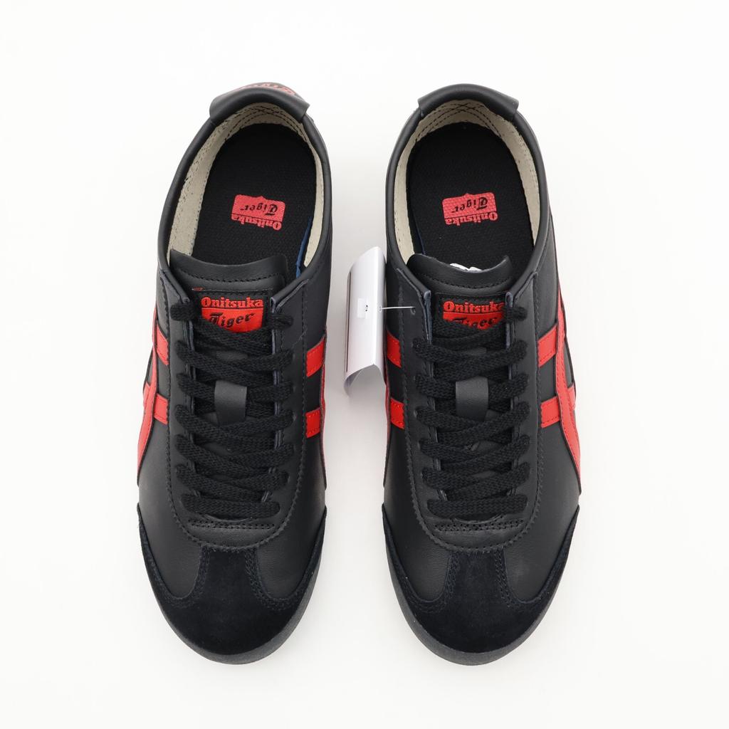 1183C102-004 Onitsuka Tiger Mexico 66 Black Classic Red (Men's)