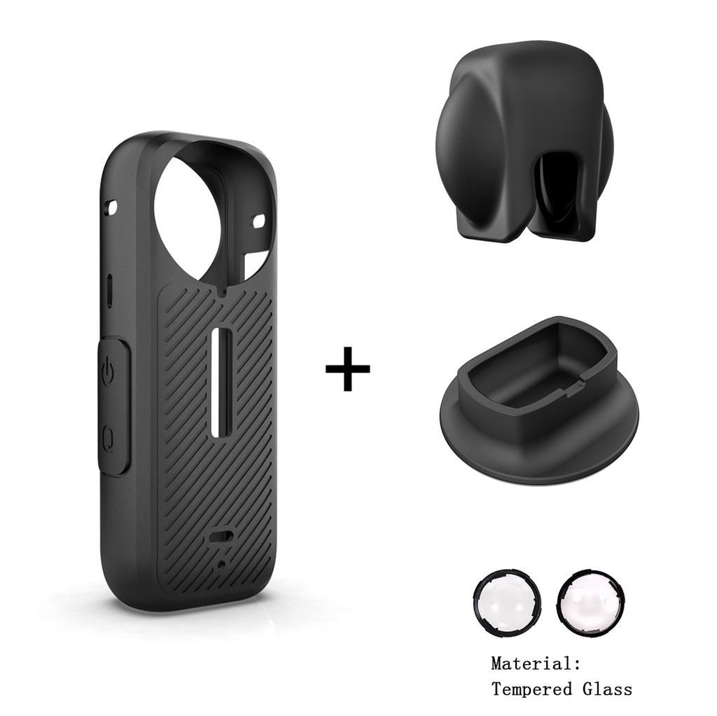 Kameraobjektivdeckel für Insta360 One X4 Silikon-Schutzobjektivabdeckung für Sportkamera Bildschirmschutz für Insta360 X4 Zubehör