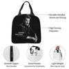 Johnny Hallyday Lunchtaschen Tragbar Isoliert Oxford Kühltasche Frankreich Musiker Thermisch Picknick Arbeit Lunchbox für Damen Mädchen