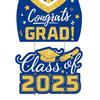 Závěsná cedule k promoci 2025 na vchodové dveře, třída 2025, gratulujeme absolventovi, uvítací cedule na verandu pro dekoraci promoční oslavy