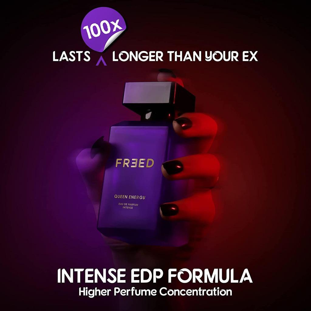 FREED Queen Energy EDP Perfume for Women, 80ml | Intense & Long Lasting Woody Eau De Parfum | Best Gift for Women