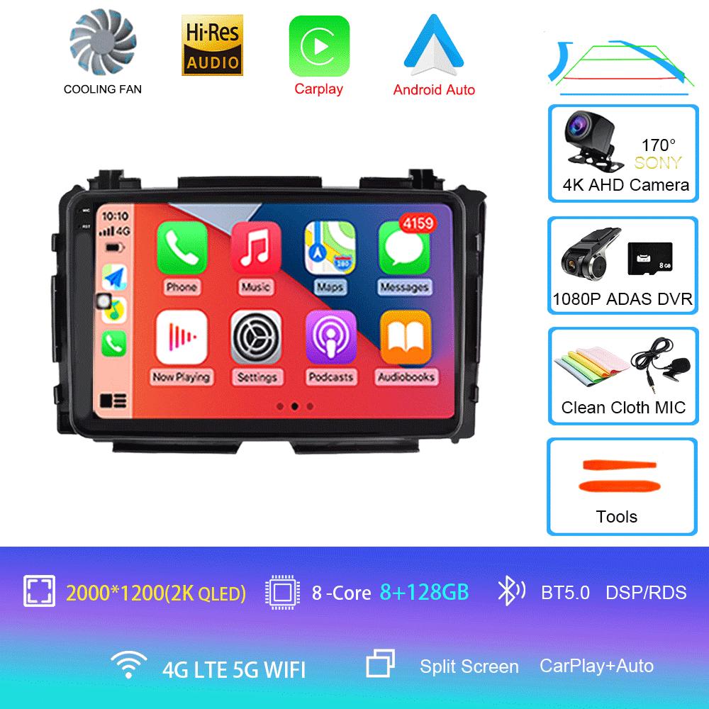 For Honda HR-V HRV XRV Vezel 2013-2019 Car Radio Android 14 2Din GPS Bluetooth Multimedia Player Autoradio 360Camera Carplay