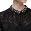 Karl Lagerfeld French Elegant Daily Commuting Casual Relaxed Date Outfit Light Luxury Quality Women Cardigan Black K26L2201