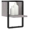 VidaXL Wall Shelf with Bar Sonoma Grey 20x25x30 Cm 836276