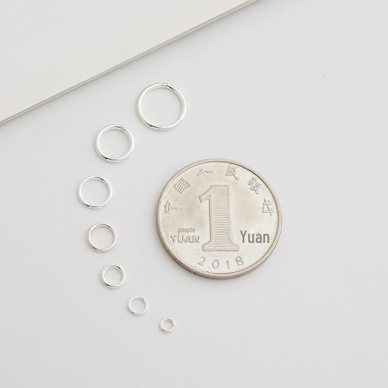 S925 Sterling Silver Small Closed Circle Ring for DIY Handmade Jewelry & Earring Accessories