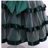Forpend DR69 Kleid für Größen Spitzenkleid Kinder Mädchen, Formal, Rezital, Hochzeit, Kinderbekleidung, 110, 120, 130, 140, 150, 160cm, Organza,
