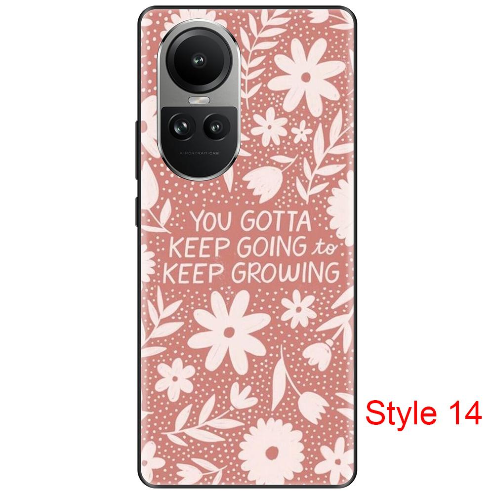 Black Case for Oppo Reno 10 10Pro 6.67inch Case On OppoReno10Pro Dust-proof Fundas Coque Etui Bumper Soft Tpu
