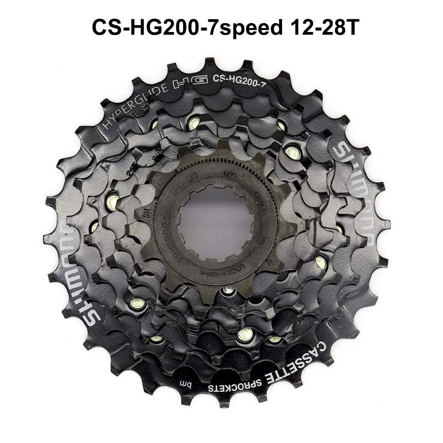 Shimano TOURNEY TX HG200 CS 7 8Speed Cassette Sprocket CS-HG200 7s 8S 9S 8v 7v 9v 12-28T 12-32T Mountain Bike MTB Chains 32T 28T 7S 12-28T