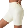 Sports shorts European and American yoga shorts peach hip lift high waist fitness pants tight running woman