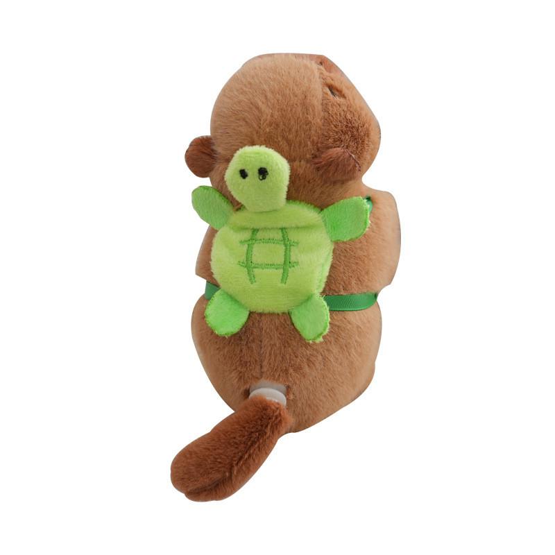 Cute Plush Capybara Keychain Adorable Stuffed Animal For Students Backpack Decoration