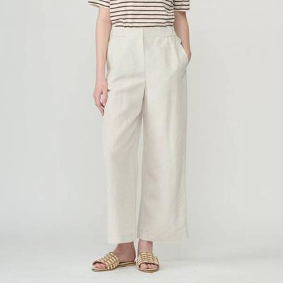 Back Banded Wide Straight Pants B6m3p371