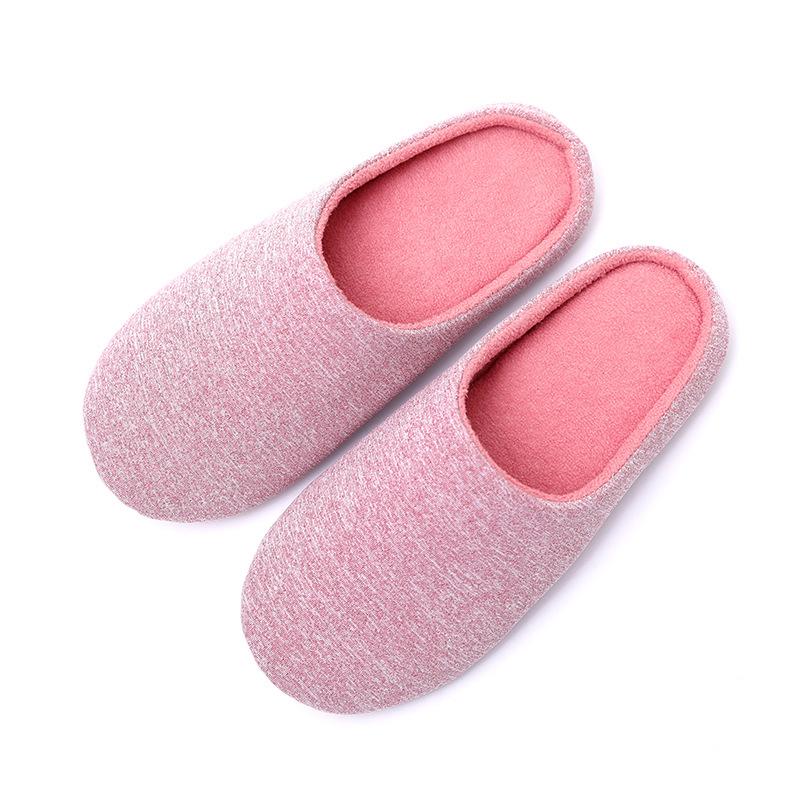 Unisex, Warm, Cotton, Slippers, EVA Foam, Solid Color, Anti-slip, House Shoes, Flat, Home, Autumn, Winter