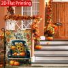 2D Flat, 2D Flat Thanksgiving Hello Autumn Pumpkin Truck Garden Flag_2-28x40 Inch Outdoor Garden Flag Double-sided Home Decoration Courtyard Decoratio