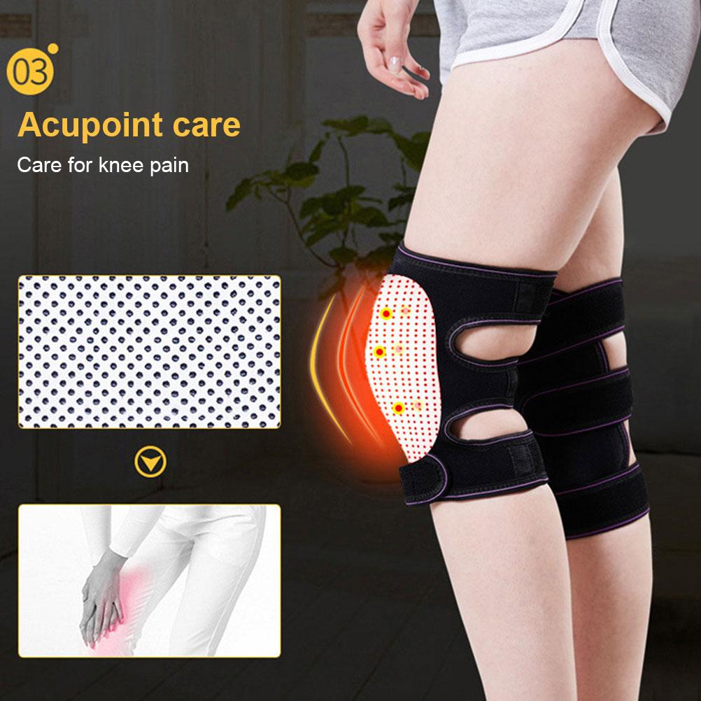 1 Pair Tourmaline Self Heating Knee Pads Magnetic Therapy Kneepads Pain Relief Arthritis Brace Support Patella Knee