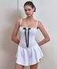 VINAJ Jenny Rose Big Ribbon Lace Skirt Monokini (Mix White)