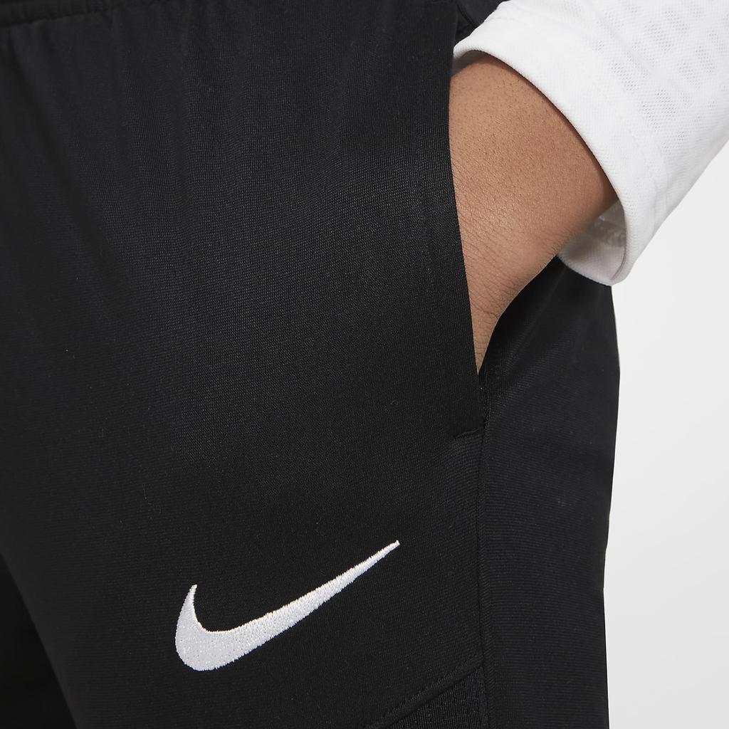 Nike Sport Logo Color Block Training Knit Pants Kids Bottoms Black CU9305-010