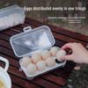Portable Transparent Plastic Egg Storage Box with Shockproof Tray - Available In 3, 4, or 8 Grids