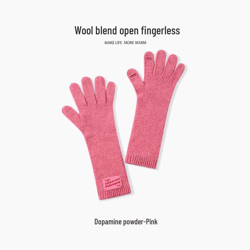 Женские шерстяные вязаные перчатки для велоспорта One Size