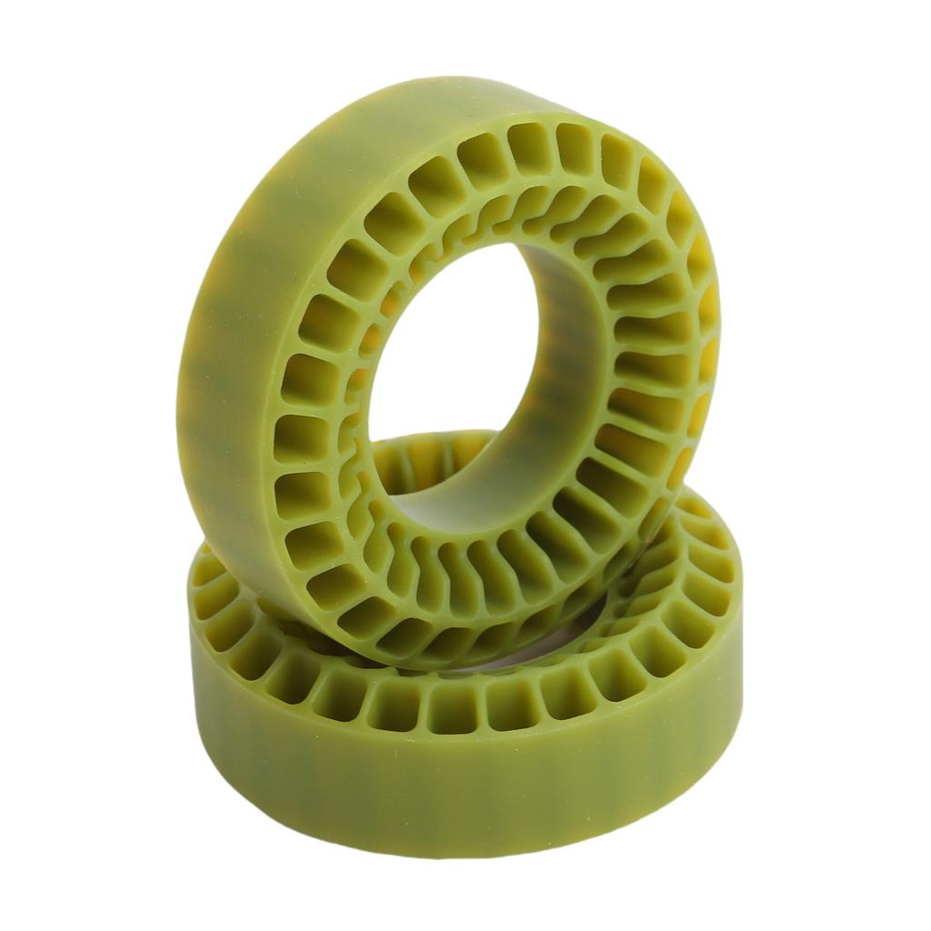 2pcs Water Proof Silicone Tire Inserts for 1.0in Tires RC Tire Inserts Dual Layer Hollow Structure 55x20mm