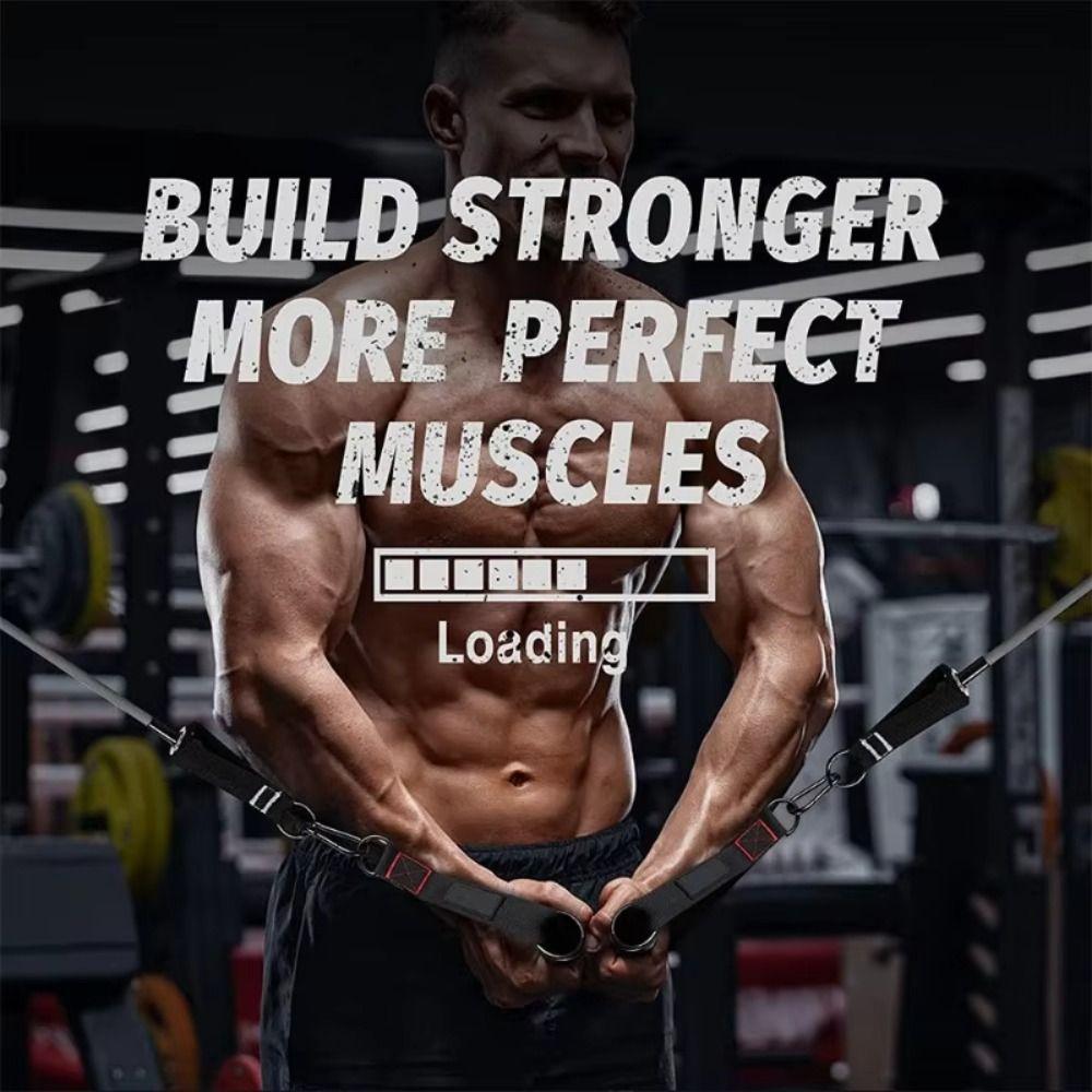 Heavy Duty Fitness Puller Metal Gym Handles Grip for Yoga Fitness Exercise Power Bands