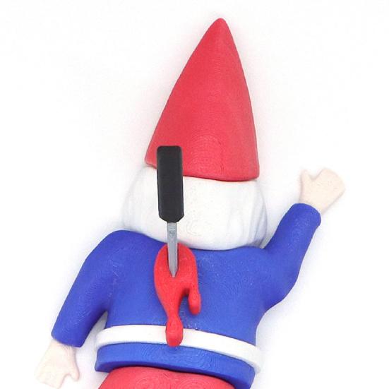 Pranks Christmas Gnome Fridge Magnet Backstab Santa Dwarf Decor Magnetic Practical Joke Gift
