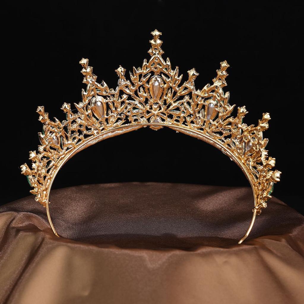 Baroque Tiara Headwear for Brides  High end Headwear Super Sparkling Water Diamond Princess Hair Tiara  Wedding Dress and Evening Gown Accessories