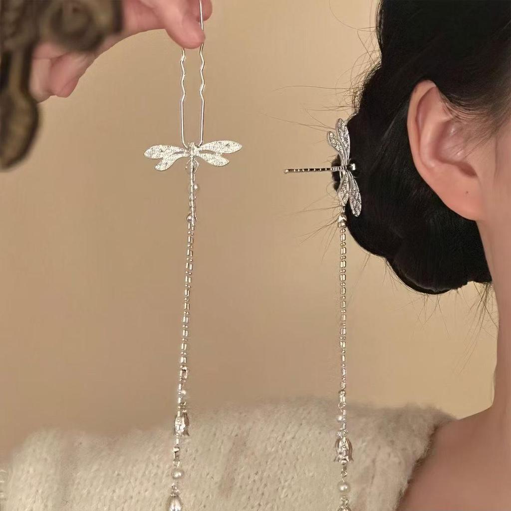 Sandalwood Women's Hairpin: Elegant Modern-Chinese Style Wooden Updo Stick