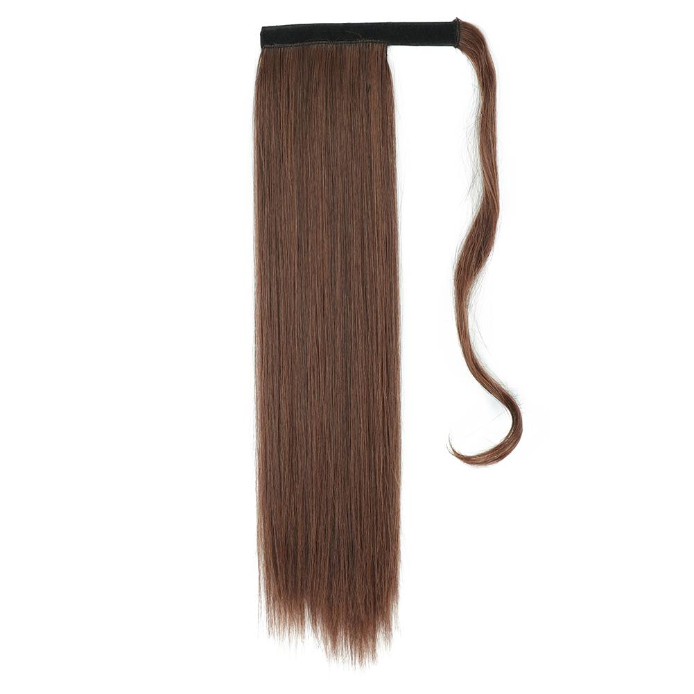MISS WIG Women's Silky Straight Synthetic Clip In Drawstring Ponytail Hairpieces for Women Hair Extension
