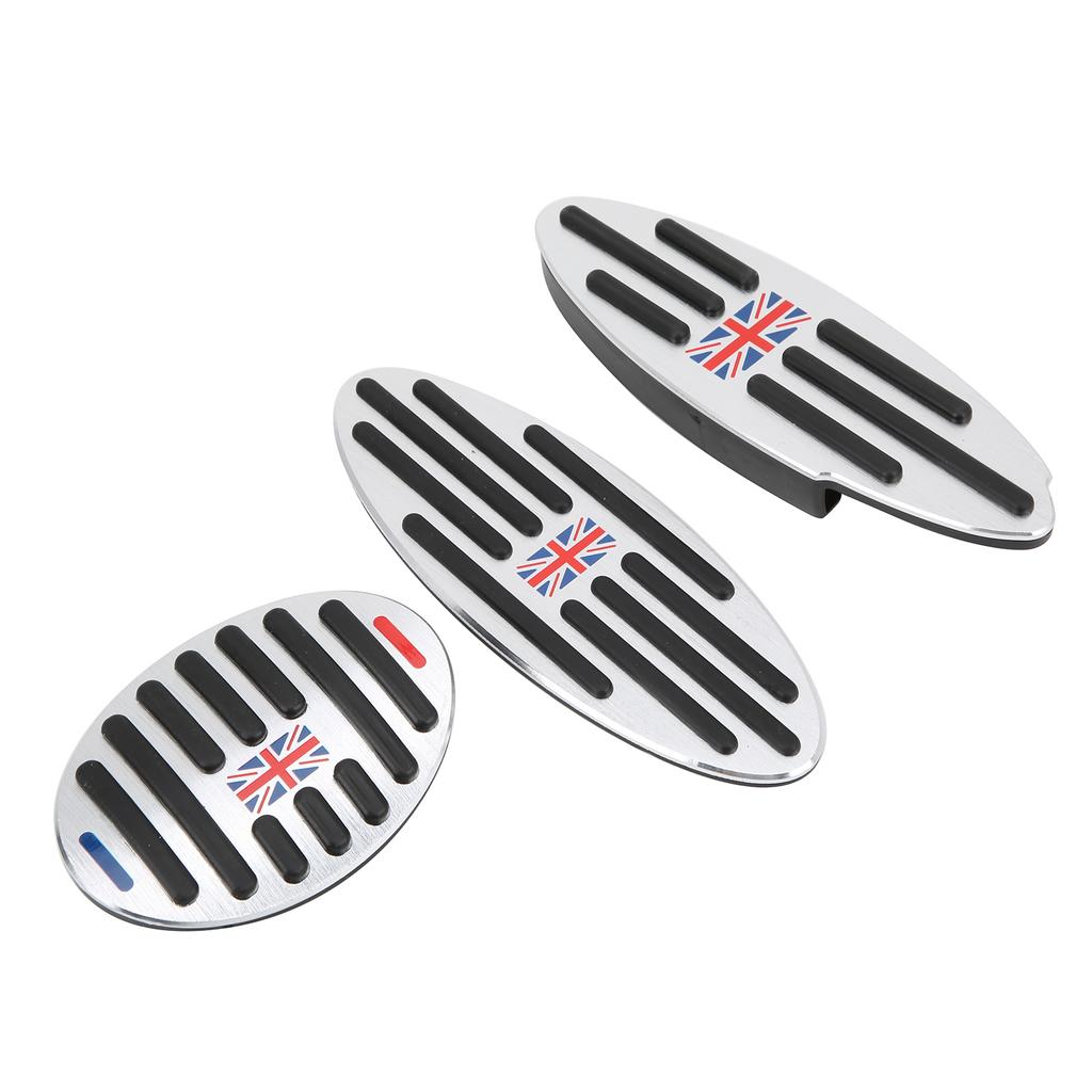 3PCS Accelerator Pad with Rest Step Stainless Steel PPE Rubber Replacement for F54   F55   F56   F60