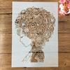A4 29cm Fashion Lady Girl Hat DIY Layering Stencils Painting Scrapbook Coloring Embossing Album Decorative Template