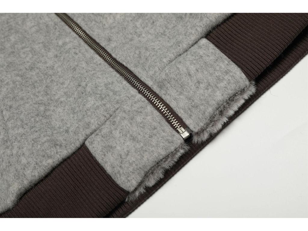 American Retro Women's Reversible Hooded Wool-Cotton Coat - Winter Warm Plush Jacket