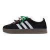 adidas Neo Vl Court Slip Resistant Abrasion Resistant Low Top Skateboard Shoes Unisex Black Silver HQ1802(Team116-ad)