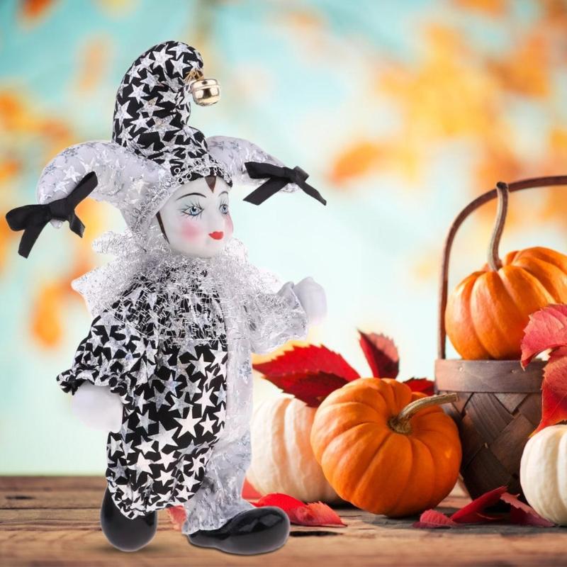 Ceramic Weeping Angel Clown Doll Figurine Unique Handcrafts Art Piece For Emotional Connection Shelf Table Display