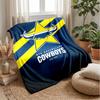 North Queensland Cowboys Flannel Fleece Blanket Cozy Warm Throw Blanket For Couch Bed Travel All Season Use