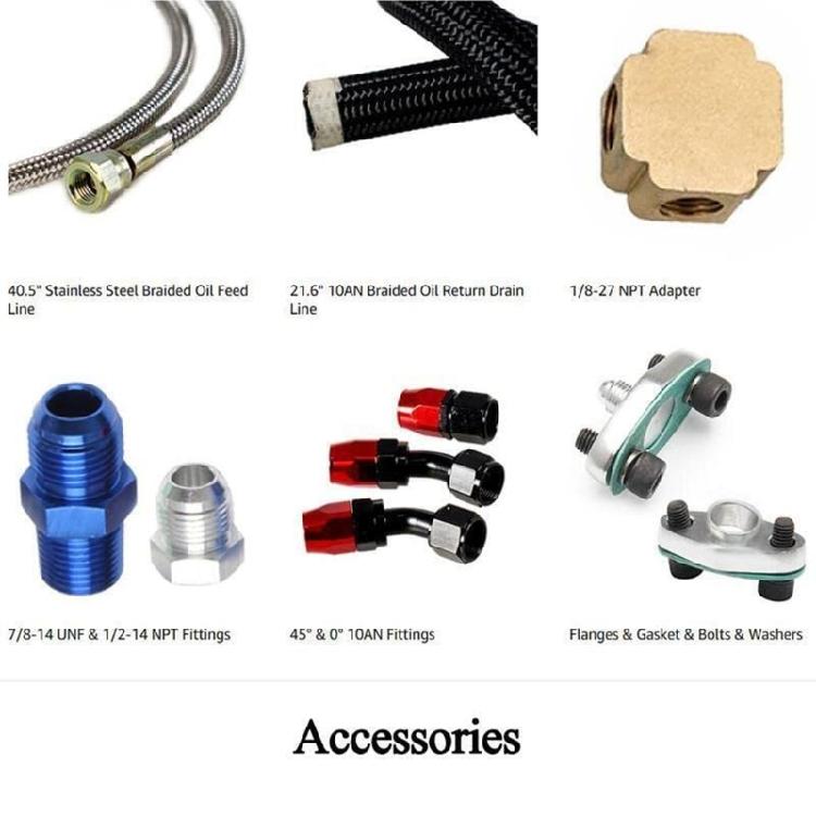 Upgraded Turbocharger Oil Supply Kit With Enhances Heat Dissipation High Efficiency Tool Set for Best Performances
