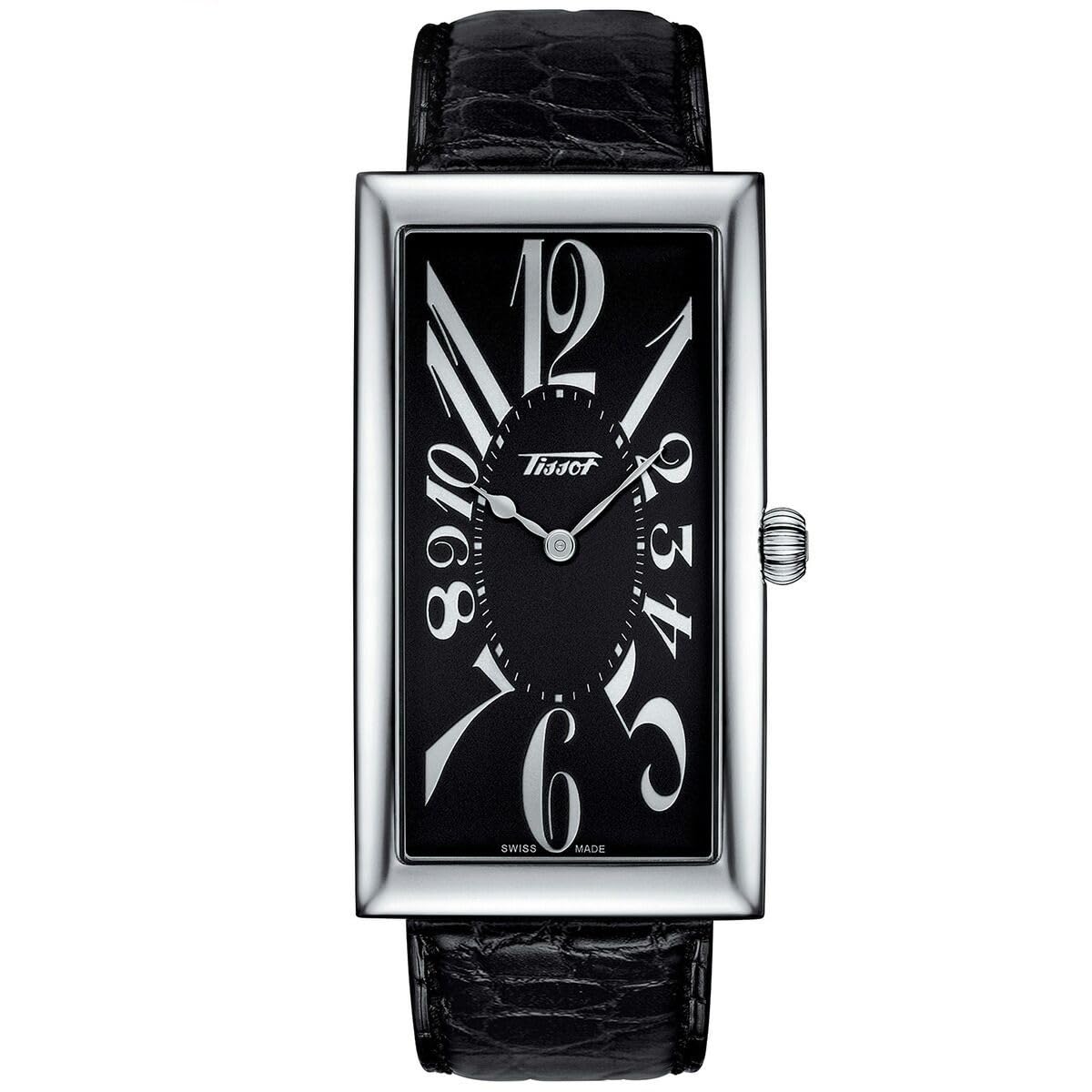 

Tissot Heritage Banana Watch, Unisex, Black Dial, Leather Strap, T1175091605200 [Official Import]