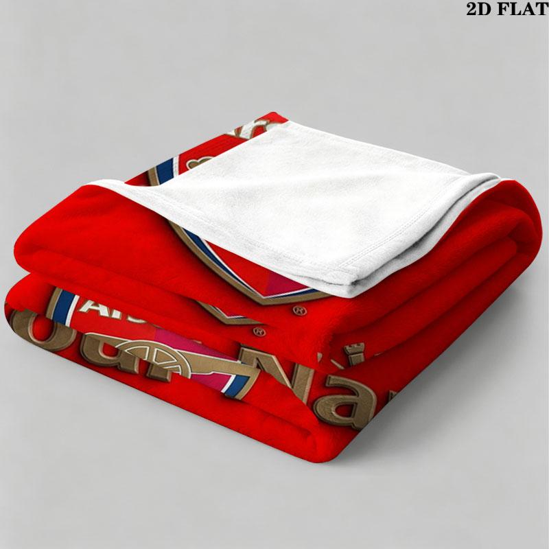 1PC Arsenal F Custom Name Patterned Flannel Blanket Suitable For All Seasons for Home Decor Warmth and Comfort Gifts Holiday Present