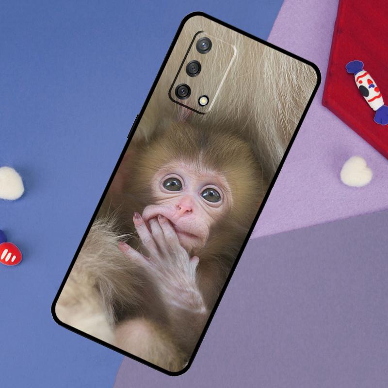 

Милый чехол-животное Обезьянка для Oppo A5 Pro A6 A57 A17 A78 A54 A74 A94 A76 A16 A96 A18 A40 A60 A80 A38 A58 A98 A15 OPPO A54 5G