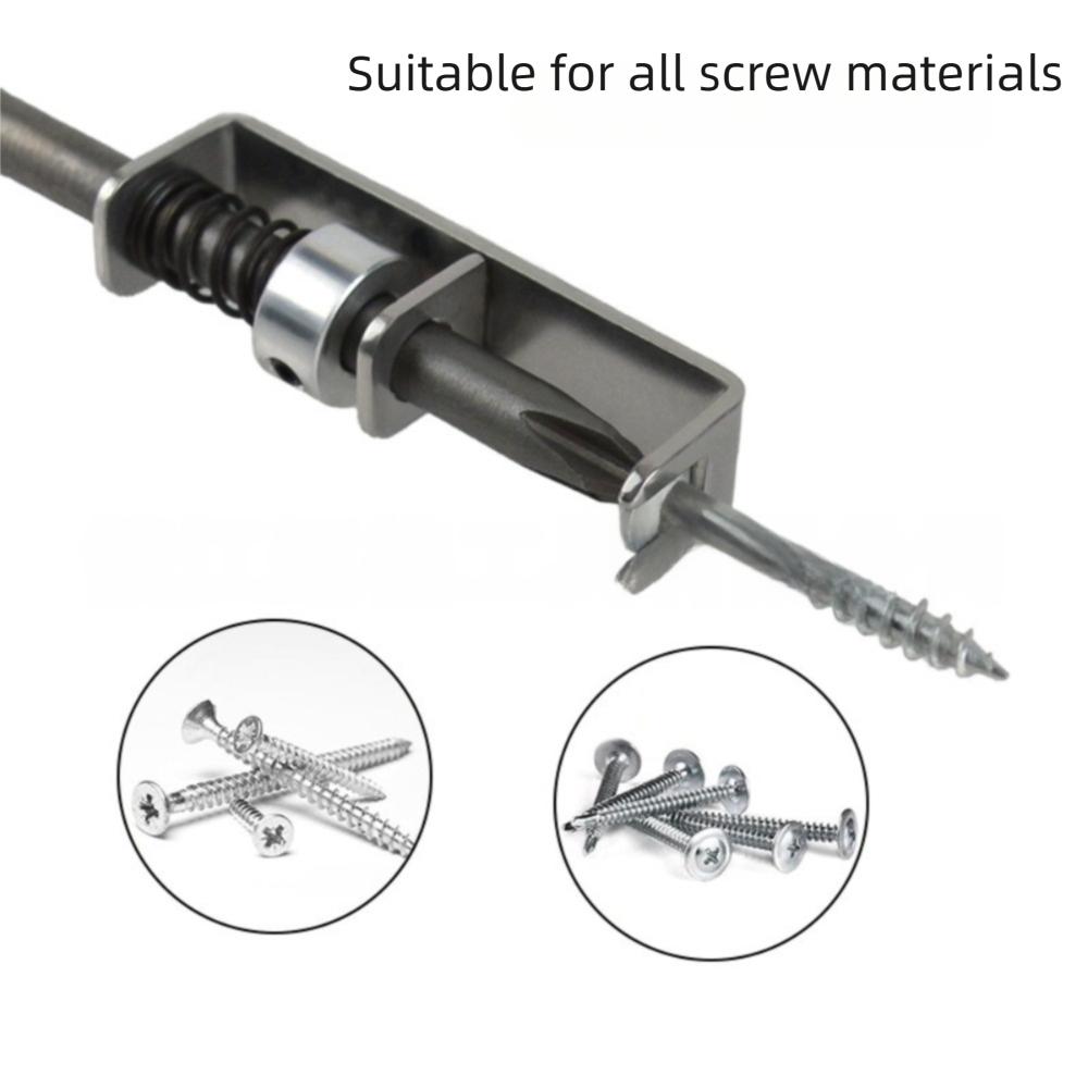 Safety Screw Fixation Drill Bit Spring Positioning Anti Drop Screw Holder Bit for Electricians Mechanics DIY Power Tools