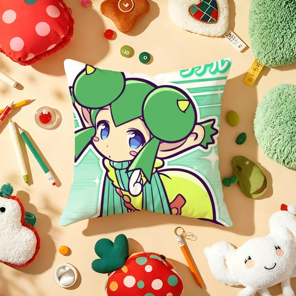Game P-Puyo P-Pop F-Fever Anime Sig Pillow Case Plush Fabric Soft Double-Sided Printed Sofa Warm Winter Home Gift Cushion Cover