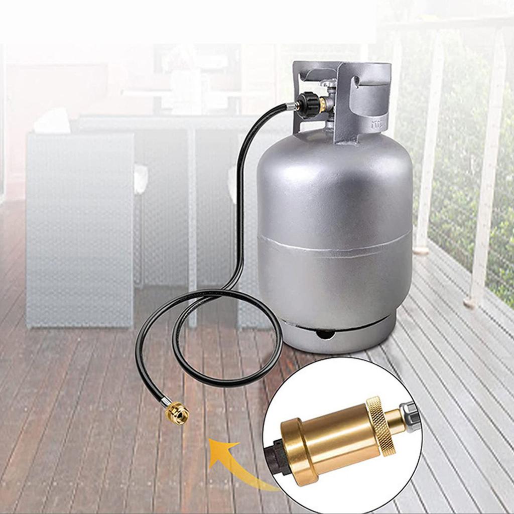 6 Feet Propane Hose Adapter Converts 1lb to 20lb for Outdoor Barbecue Grill Stove Griddle Heater Various Picnics Use