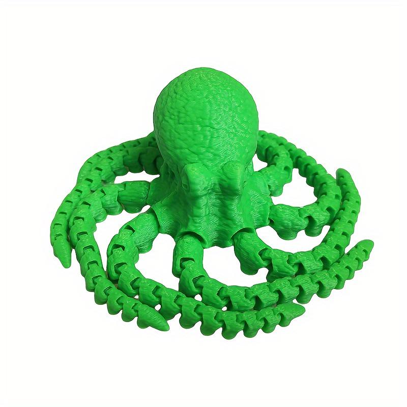 

3D Printed Multi-Joint Octopus Toy - Movable Model Gift & Holiday Decoration синий/красный