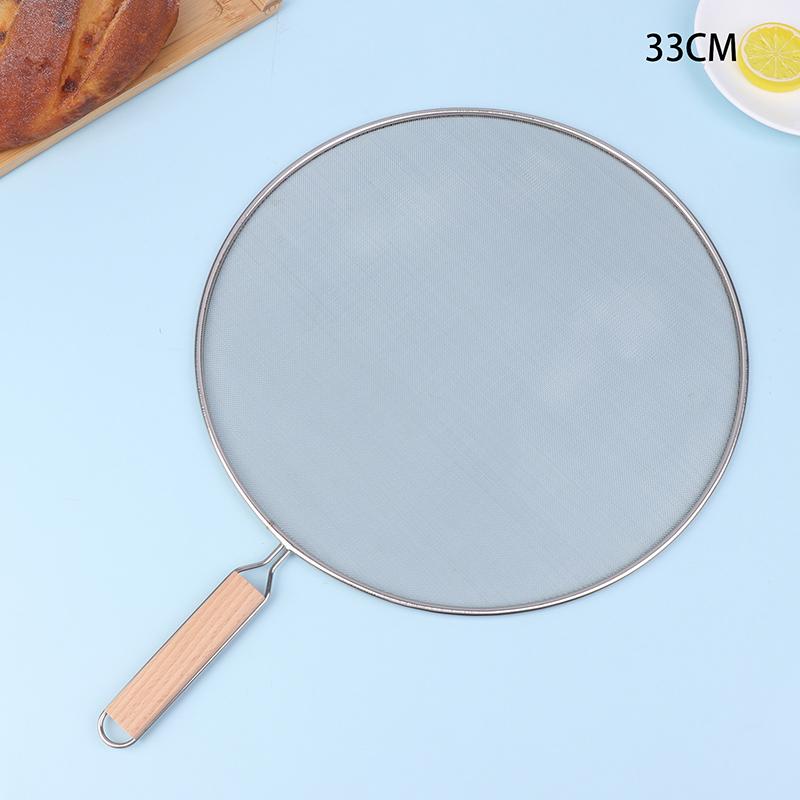Cooking Frying Stainless Steel Anti Splatter Guard Oil Net Grease Splatter Screen Pan Mesh Guard Screen Splash Cover
