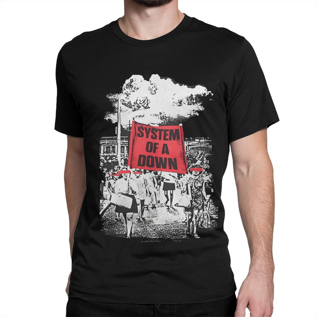 Toxicity Album System of a Downs Band Men Women T Shirts Tee Shirt Short Sleeve Crew Neck T-Shirt Pure Cotton Summer Clothes