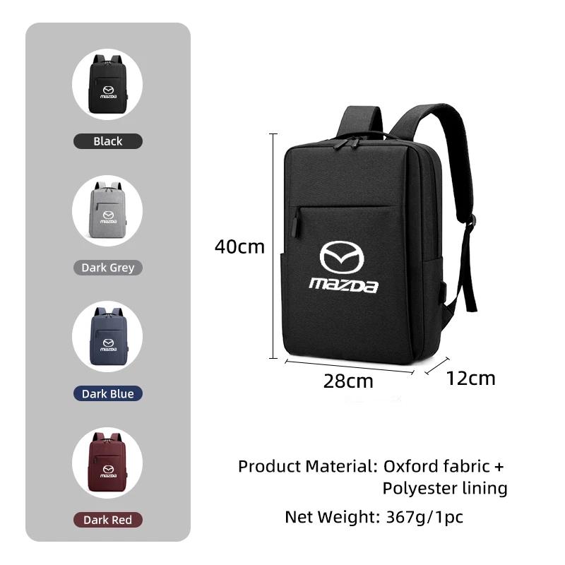 2025 Hot Business Shoulder Work Bag USB Chargring Travel Computer Backpack For Mazda CX5 6 3 CX7 323 Axela Atenza Demio CX30 CX3