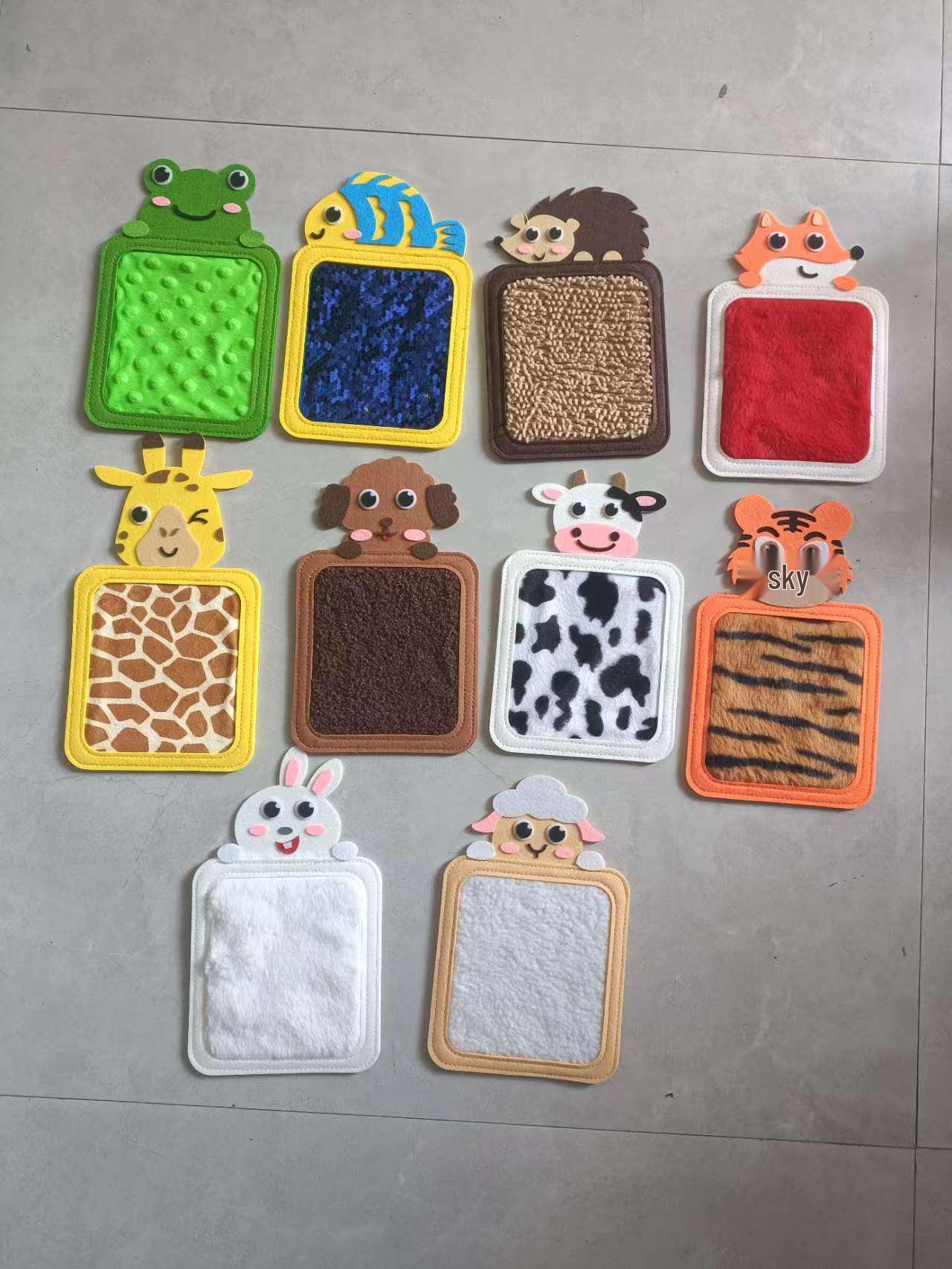 

Фетровий сенсорний міні-килимок: Текстурний ігровий килимок з тваринами різних форм